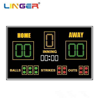 Tablero de puntuación LED de béisbol de alto brillo con ángulo de visión amplio y alta tasa de actualización
